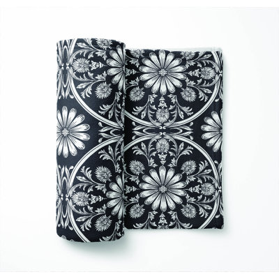 Daisy Tile Ultra Plush Velveteen Fleece Blanket