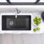 Évier de cuisine à double fixation avec accessoires L 34 po x l 18,5 po Pranav