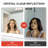UL Certified Front & Back LED Bathroom Vanity Mirror – Anti-Fog, Tempered Glass, Black Aluminum Frame-192925599