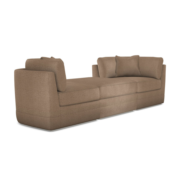 3-Piece Boyden Curved Corner Sectional, Wrenn, Nadia Earth Crypton®