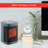 Small 6in Black Ceramic Room Heater, Overheat Protection, Tip over Auto Shutoff-118163180