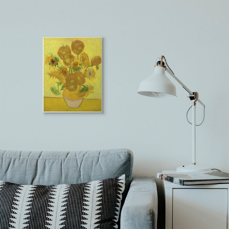 «Van Gogh Sunflowers Post Impressionist» par Vincent Van Gogh, reproduction d'art, Plaque murale