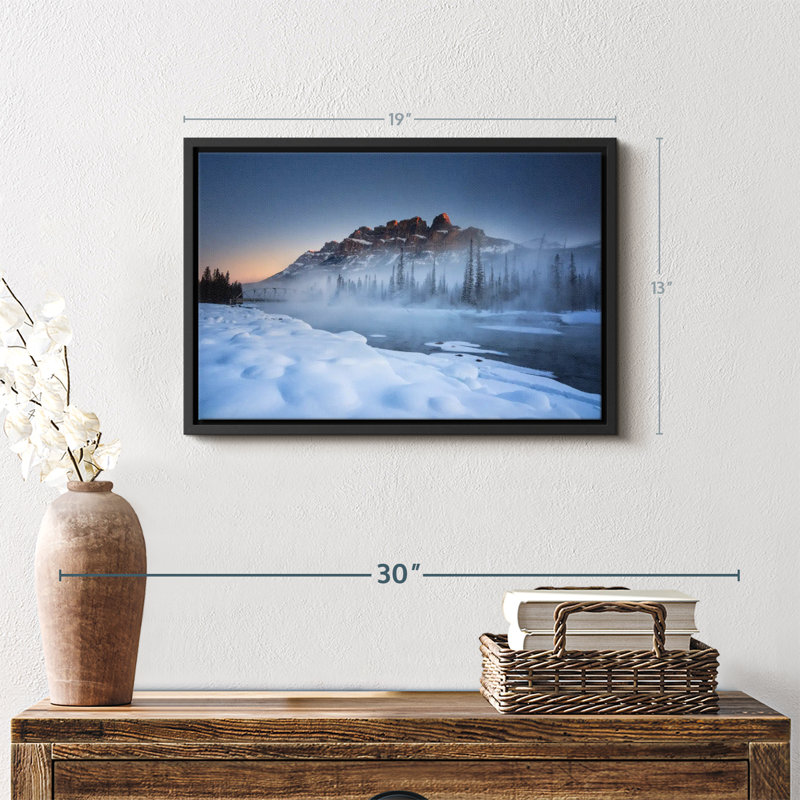 " Banff Snowfield ", 19" H x 13" W