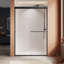 Porte de douche en verre trempé semi-sans cadre à double poignée 45 po x l 72 po x H 72 po-119969359