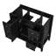 Meuble-lavabo 36 po sans lavabo, base d'armoire seulement, une armoire et trois tiroirs, noir