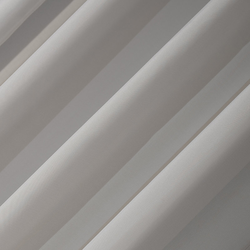 Caspian Voile Sheer Grommet Curtain Panel, 59" W x 63" L, Silver Gray