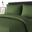 Microfiber Stripe Duvet Complete Set With Striped Pillows & Fitted Sheet-113206106-113206098