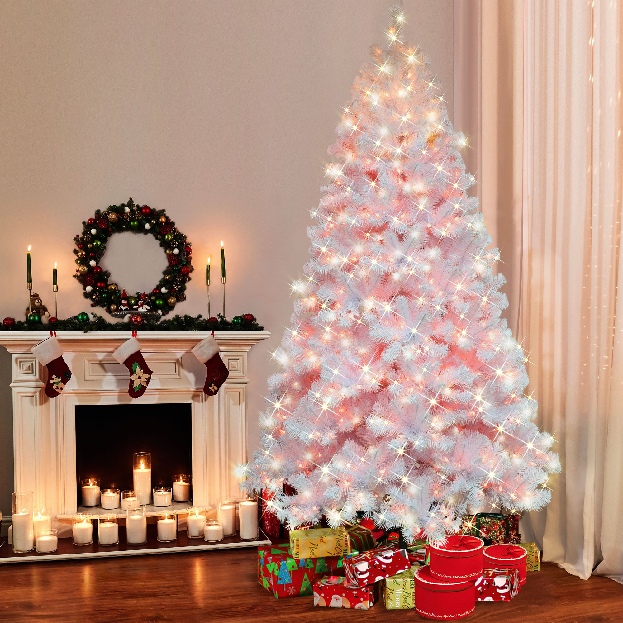 78' Lighted Christmas Tree