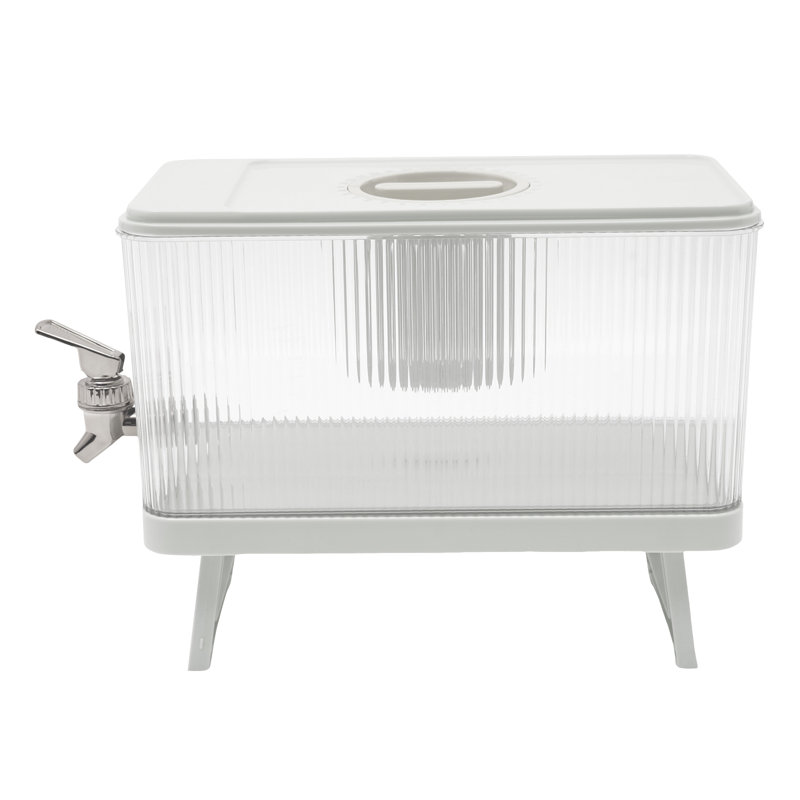 Demerius 152,18 oz Distributeur d'eau pour boissons avec couvercle, Blanc