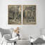«Rustic Countryside Forest Trees Landscape», reproduction sur toile encadrée 2 pièces-91069215-91069213