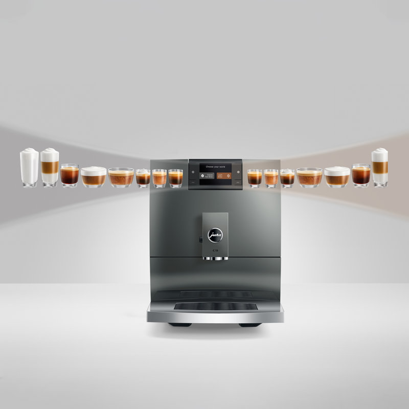 C9 Coffee And Espresso Machine, Dark Inox