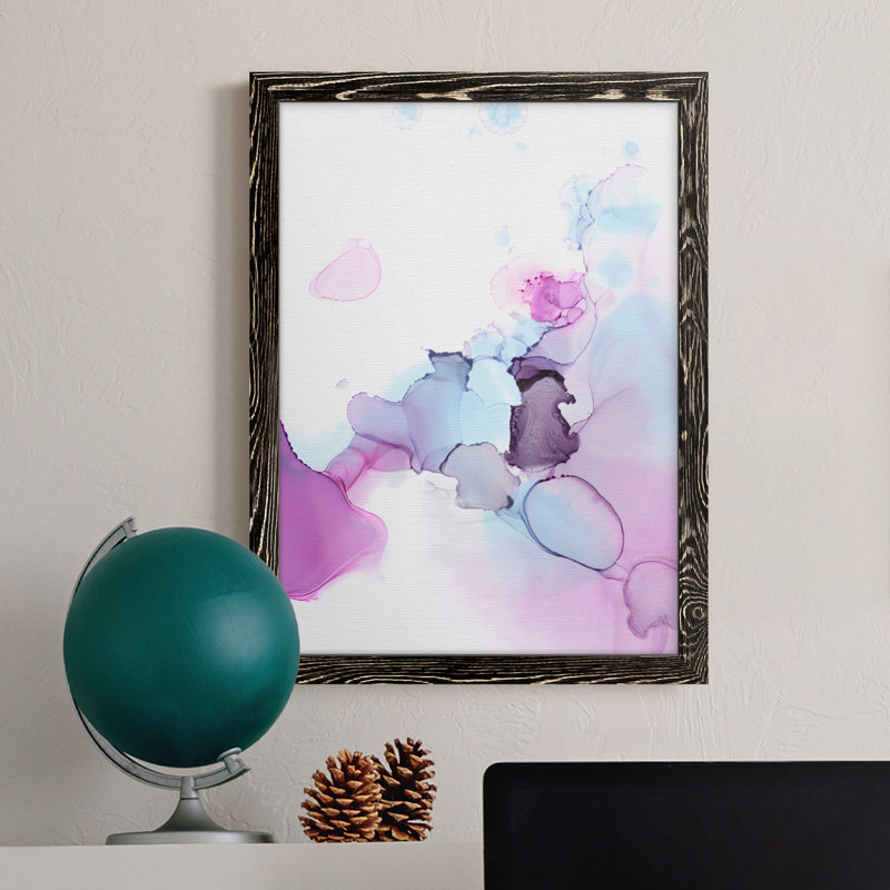 Fluent Magenta III - cadre photo, impression sur toile, Noir, H 44 po x l 31 po x P 1 po