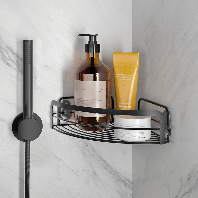 Origin LAVA Bathroom Corner Shelf, Black