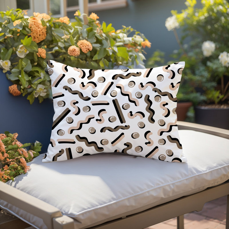 Coussin lombaire intérieur / extérieur Voxa, Rectangle H 18 po x l 25 po