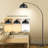 Emersynn 78.7'' Arched/Arc Floor Lamp with Remote Control, LED Bulb Included, and Metal Shade-1340252766