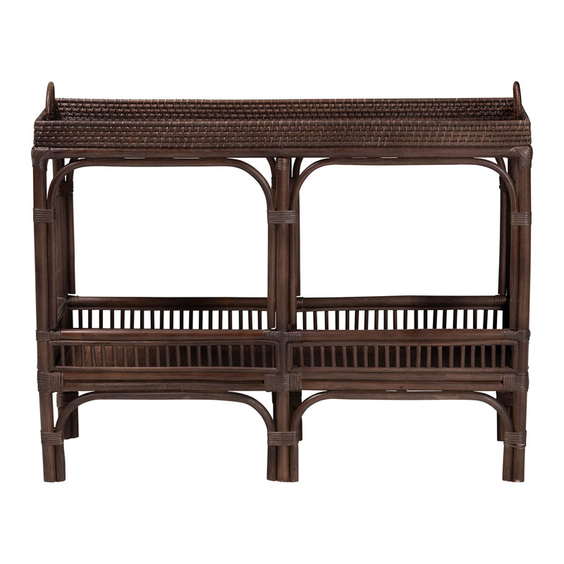 Console bali & pari Lombok Natural Rattan, Fève de café