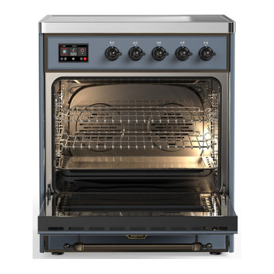 Majestic III Series 30 Inch Induction Range with 4 Induction Elements in Stainless Steel (Burnished Trim)