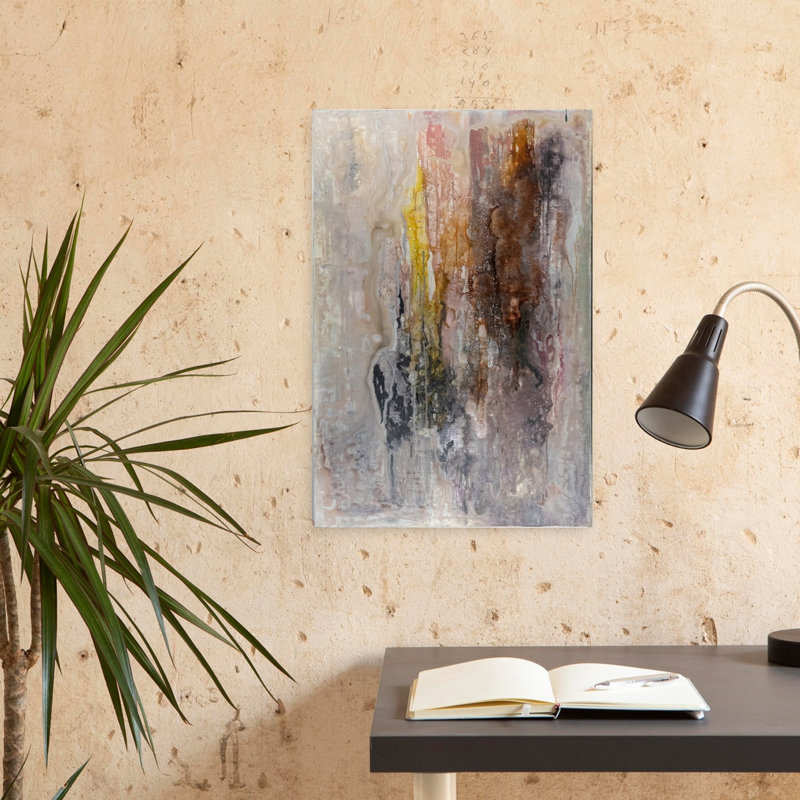 Art contemporain, art contemporain abstrait, H 24 po x l 16 po