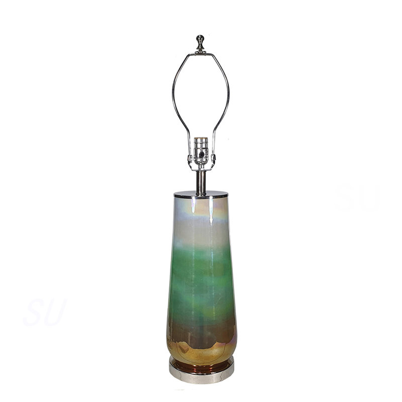 D16x30" Glass Table Lamp