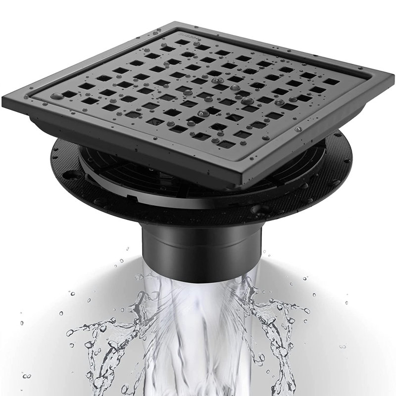 6'' W Tile-In, Black