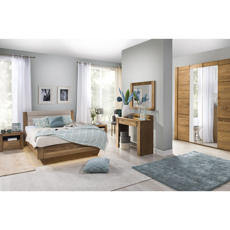 VELVET Solid and Manufactured Oak Wood Wall Mirror