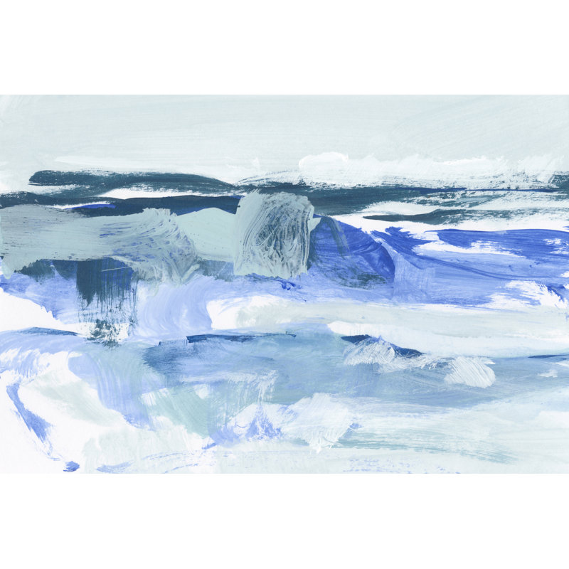 Coastal I by Christina Long - Painting Print, 81cm H x 122cm W, Black Floater Framed