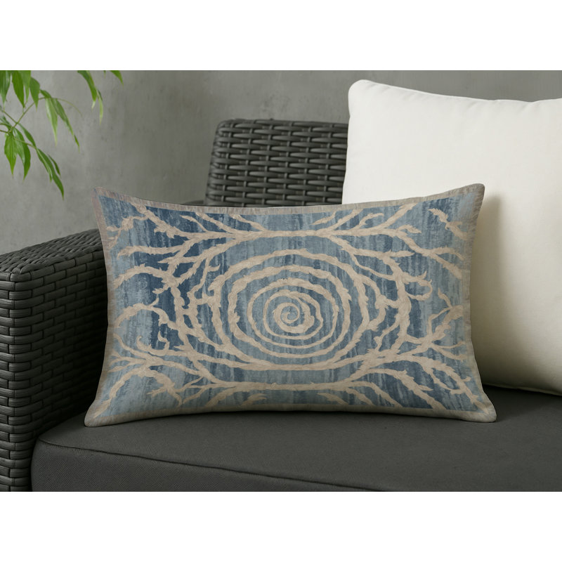 Coussin décoratif intérieur et extérieur Modern, Gris géométrique 11, Rectangle H 25 po x l 18 po