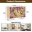 Sideboard Buffet Cabinet with Storage Floral Wisteria Rose Birds Soft Yellow with 2 Doors for Living Room and Kitchen