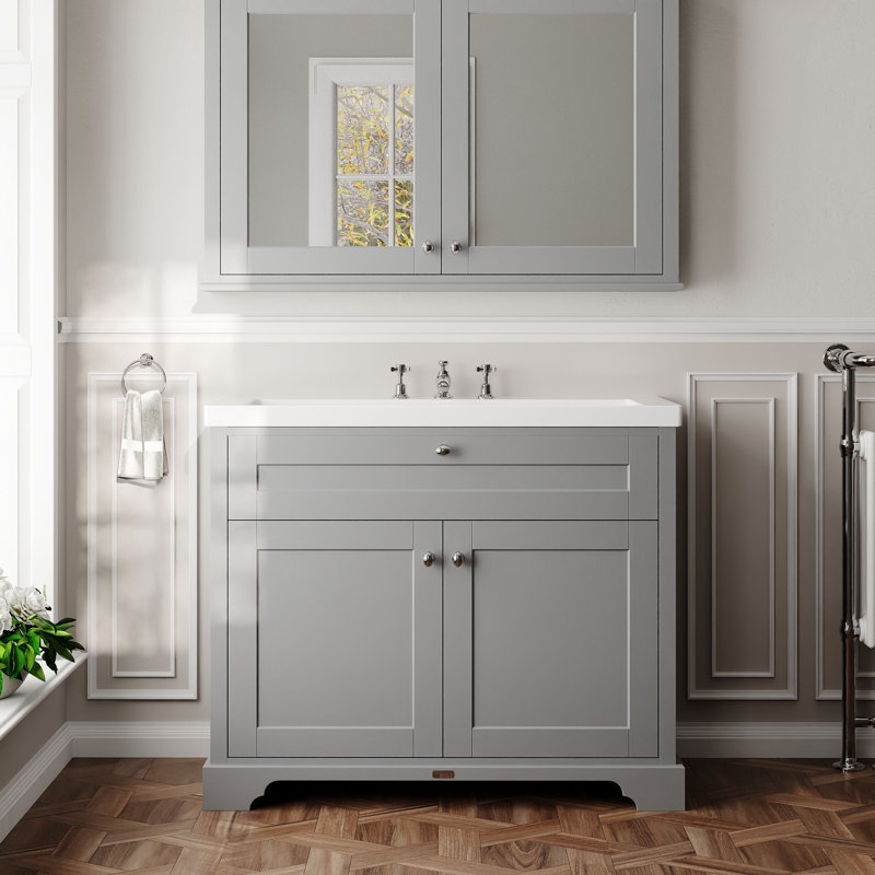 Old London Bathroom Vanity, Storm Grey, 1013 cm