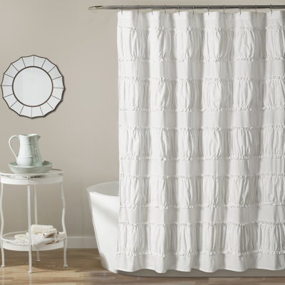 Rideau de douche uni Nova Ruffle