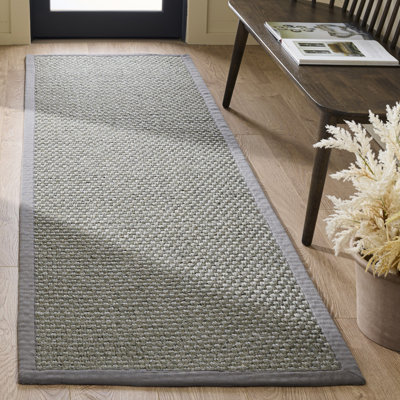 Handmade Flatweave Area Rug in Silver/Grey