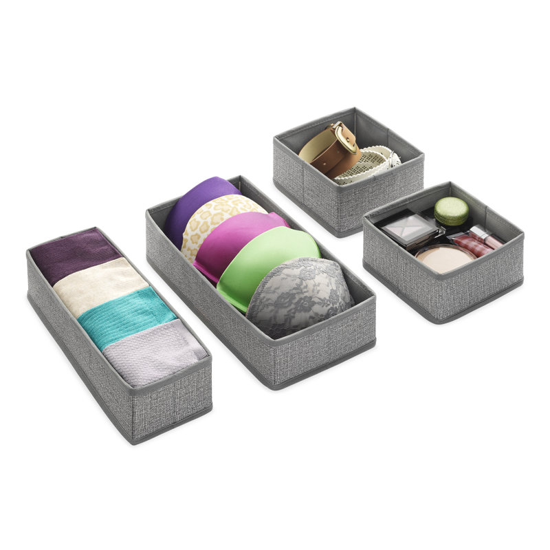 Anyea 3'' H x 6'' W x 12'' D Closet Drawer Organizer