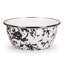 Set of 4 Black Swirl Salad Bowls