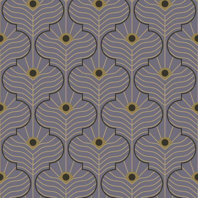 Moroccan Peacock - Dusk Lavender Wallpaper