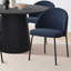 Ensemble de table de salle à manger 5 pièces pour 4 personnes avec chaises rembourrées et table de cuisine à piédestal de 46 po-1705708578