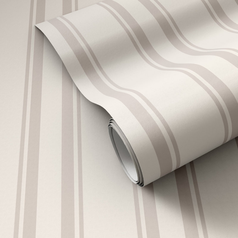 Striped Terralon Wallpaper Roll by Getty Images, Gray II