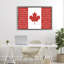 Cadre flottant rouge avec drapeau de l'hymne canadien, design par Lil 'Rue-897524168-897524164
