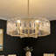 Lustre tambour 6 lumières avec verre texturé Friedhardt-1429175400-1429175401