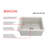 Sotto 24'' L Single Bowl Fireclay Kitchen Sink-95418115