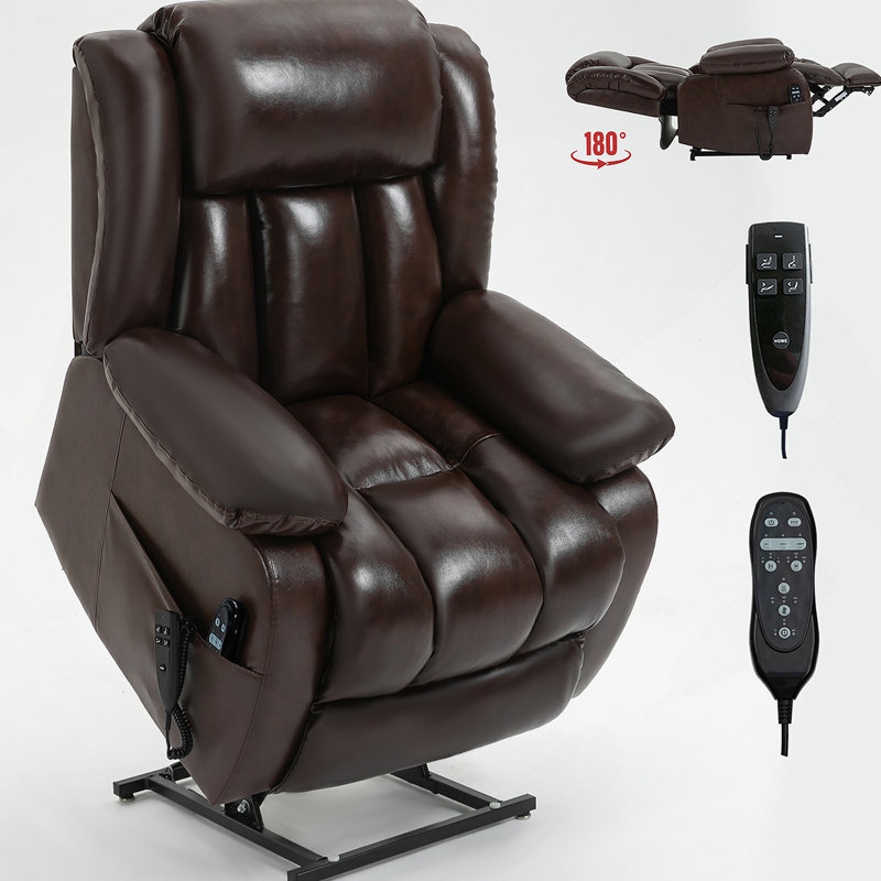 Double moteur à position infinie en cuir véritable électrique jusqu'à 350 LBS