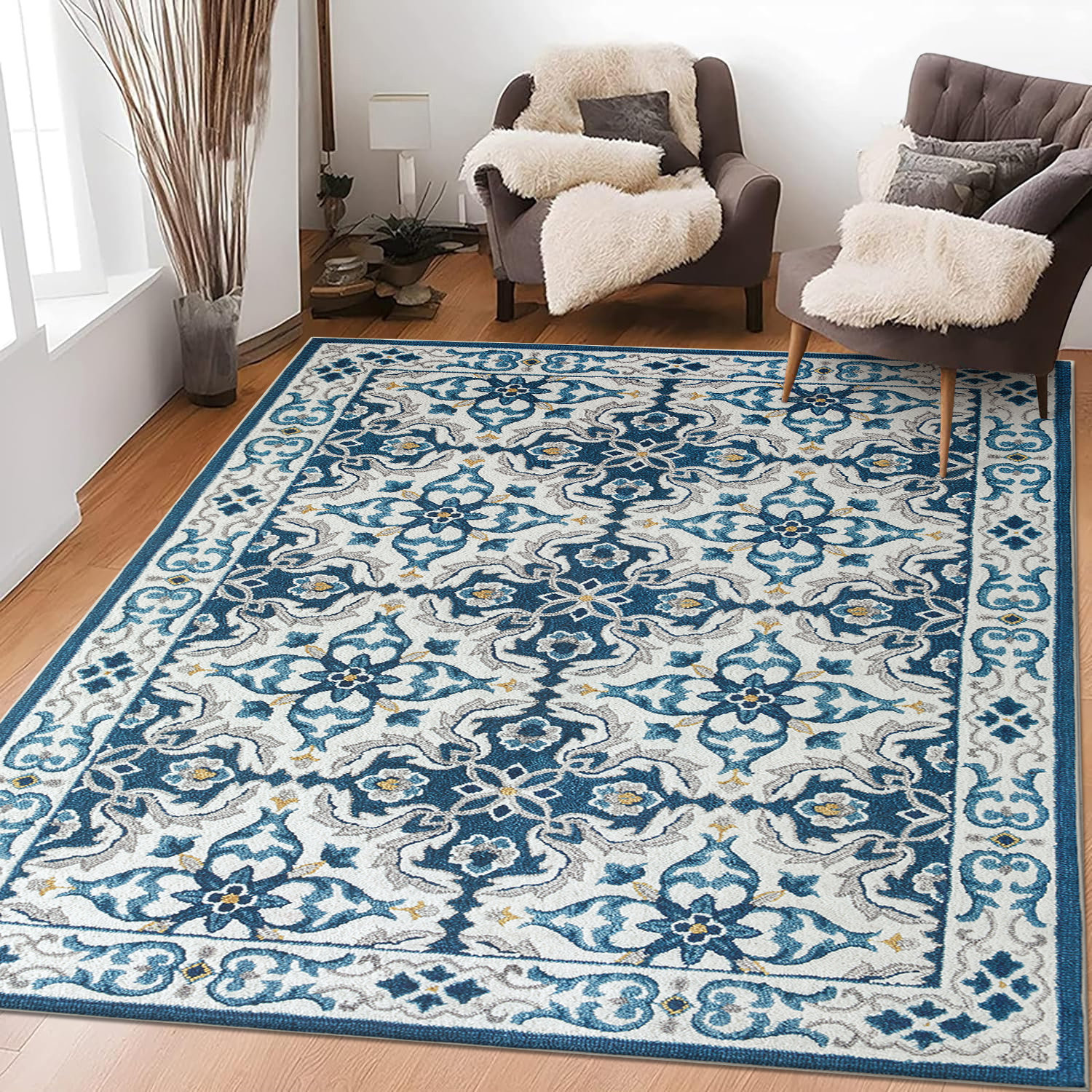 Metro Lane Oriental Machine Tufted Shag Area Rug | Wayfair.co.uk