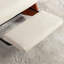 Chaise berçante confortable avec repose-pieds - Moderne et relaxant, grand coussin à bascule décoratif orange pour plus de confort