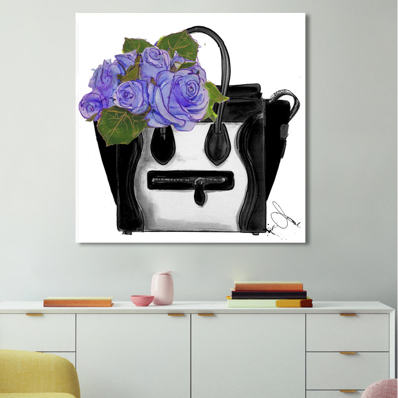 « apportez-moi des fleurs », impression encadrée, H 18 po x l 18 po x P 1 po, Toile tendue