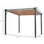 Auvent rétractable 10 'X 13' Pergola pour cour arrière - réunion extérieure, jardin, abri de jardin en aluminium gris anthracite