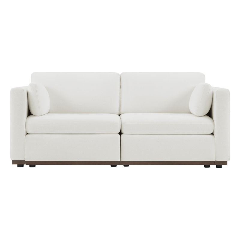 Canapé modulaire 78 po, Blanc crème