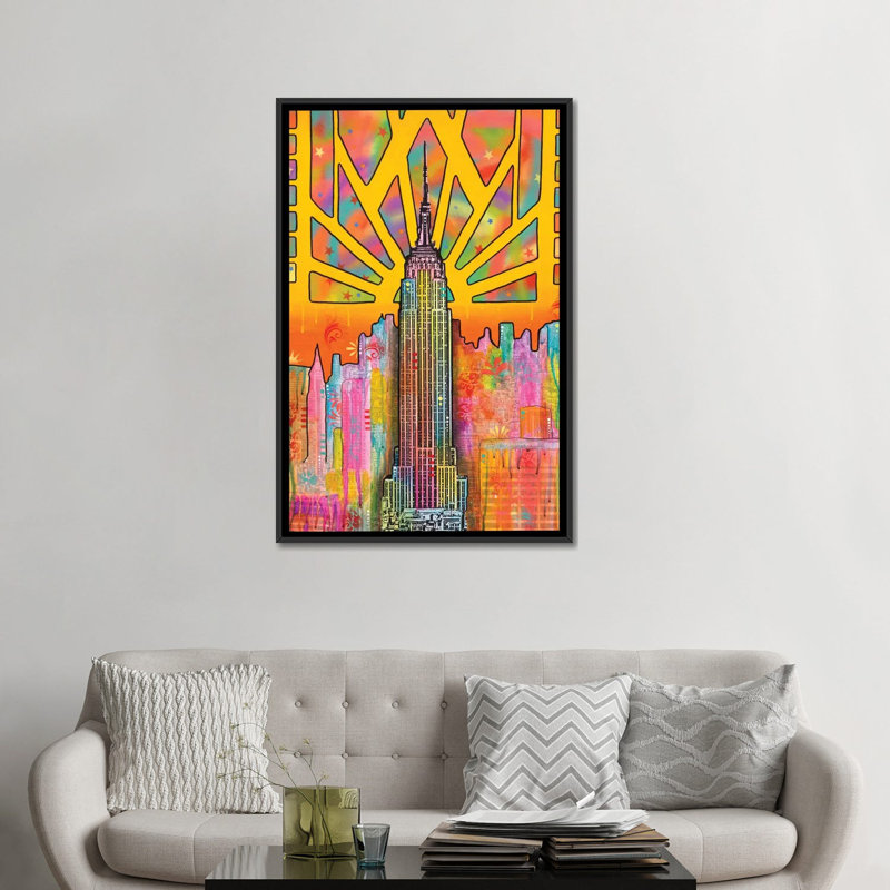 «ESB», reproduction d'impression sur toile, H 26 po x l 18 po x P 1,5 po, Toile encadrée noire, Pas de tapis