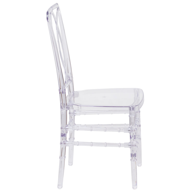 Elegance Crystal Ice Glam Stacking Chair - UV and Scratch Resistant