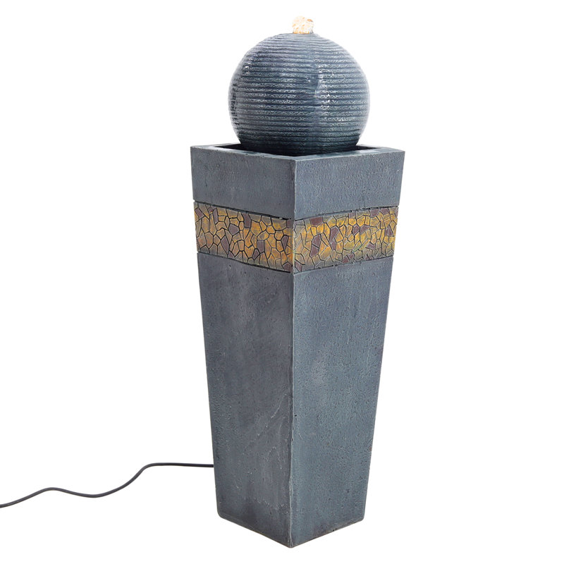 Outdoor Weather Resistant Column Fountain