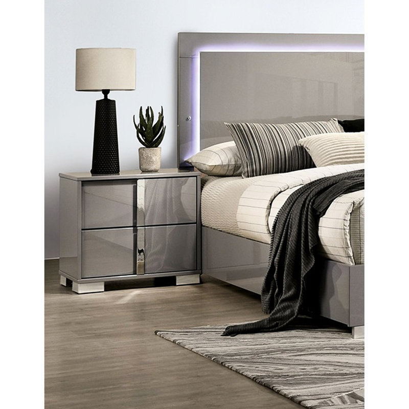 Armoire de chevet Taupe, Taupe