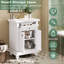 Meuble-lavabo moderne 24 po avec tiroir basculant-483183589